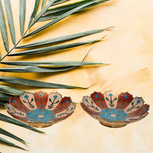 10-Inch Brass-Coloured Serving Bowl (price for one piece)