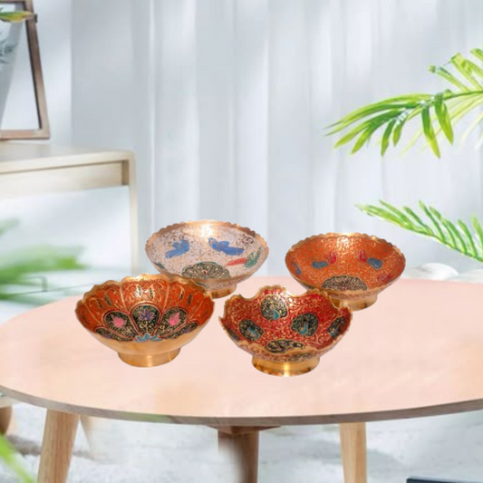Brass Coloured Serving Bowl – 4 Inches