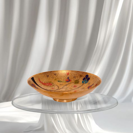Brass Coloured Serving Bowl – 8 Inches