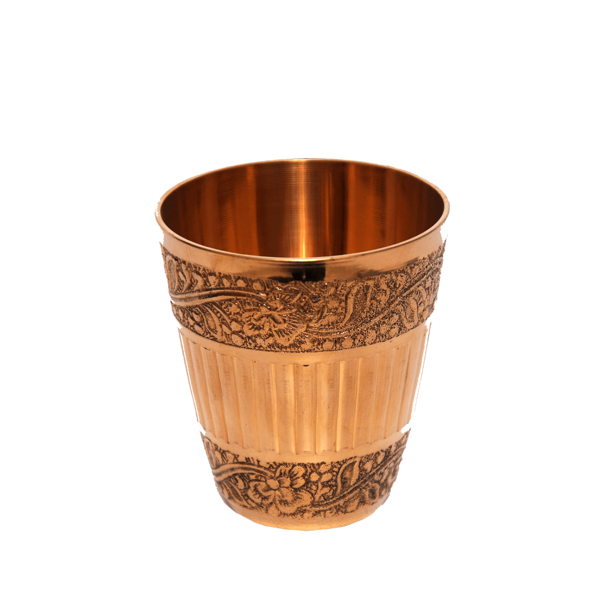 5-Inch Brass Designer Glass