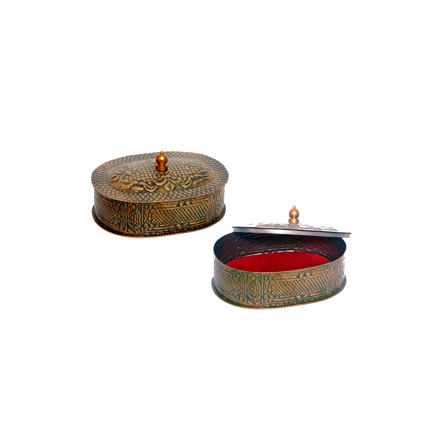 10x10 Inch Handcrafted Brass Storage Box