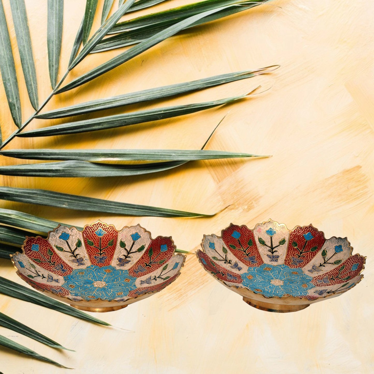 10-Inch Brass-Coloured Serving Bowl (price for one piece)