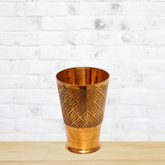 Brass Lassi Glass – 8 Inches