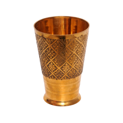 Brass Lassi Glass – 8 Inches