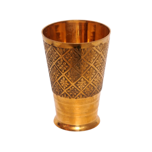 Brass Lassi Glass – 8 Inches
