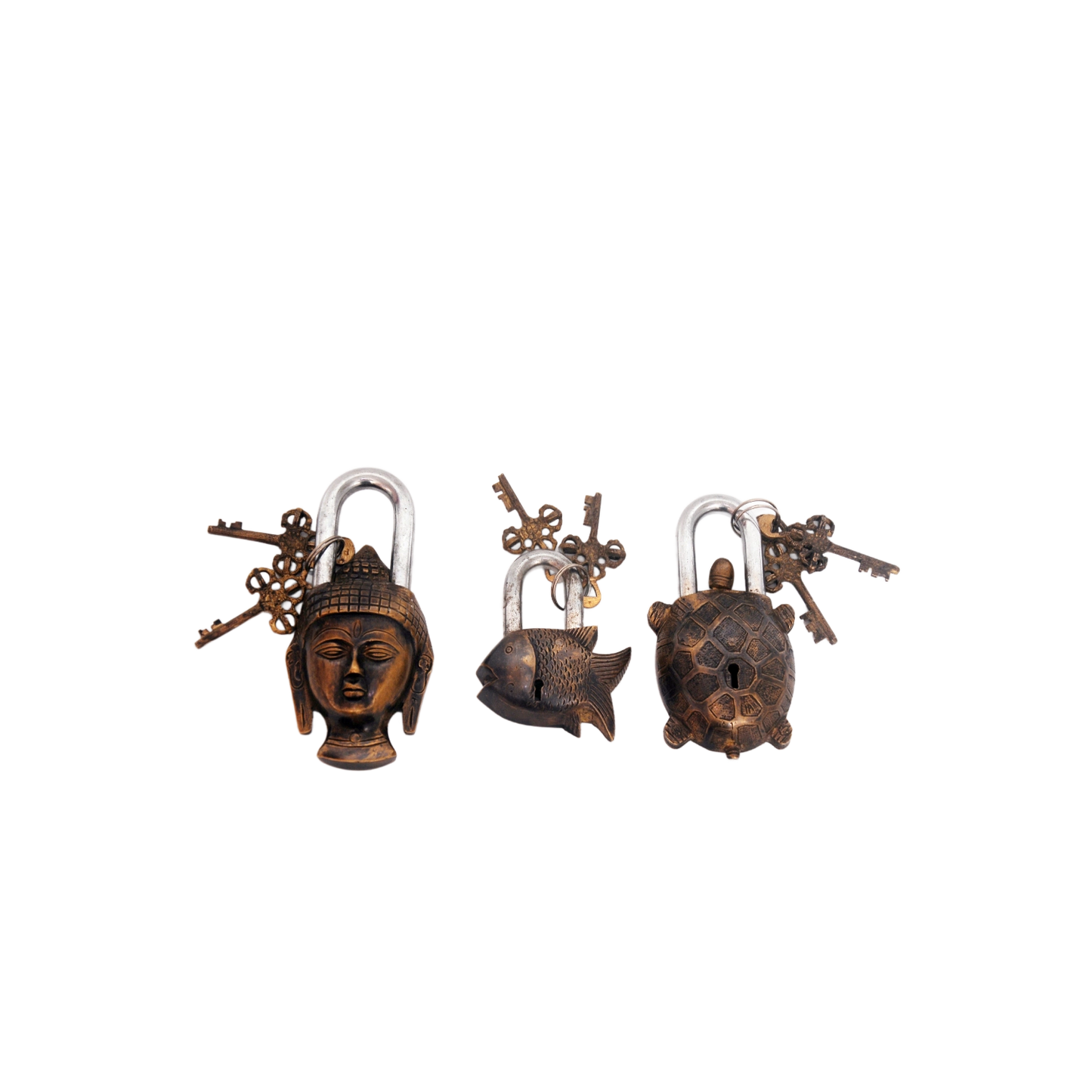 Brass Antique Lock – Made from a Single Piece