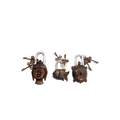Brass Antique Lock – Made from a Single Piece