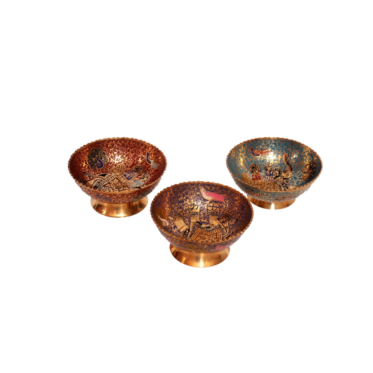 4-Inch Brass-Coloured Serving Bowl (price for one piece)