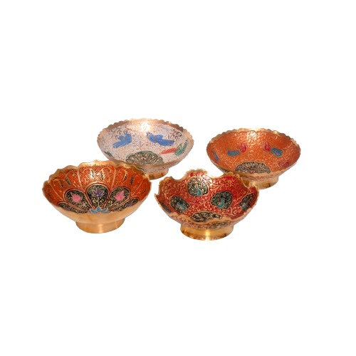 Brass Coloured Serving Bowl – 4 Inches