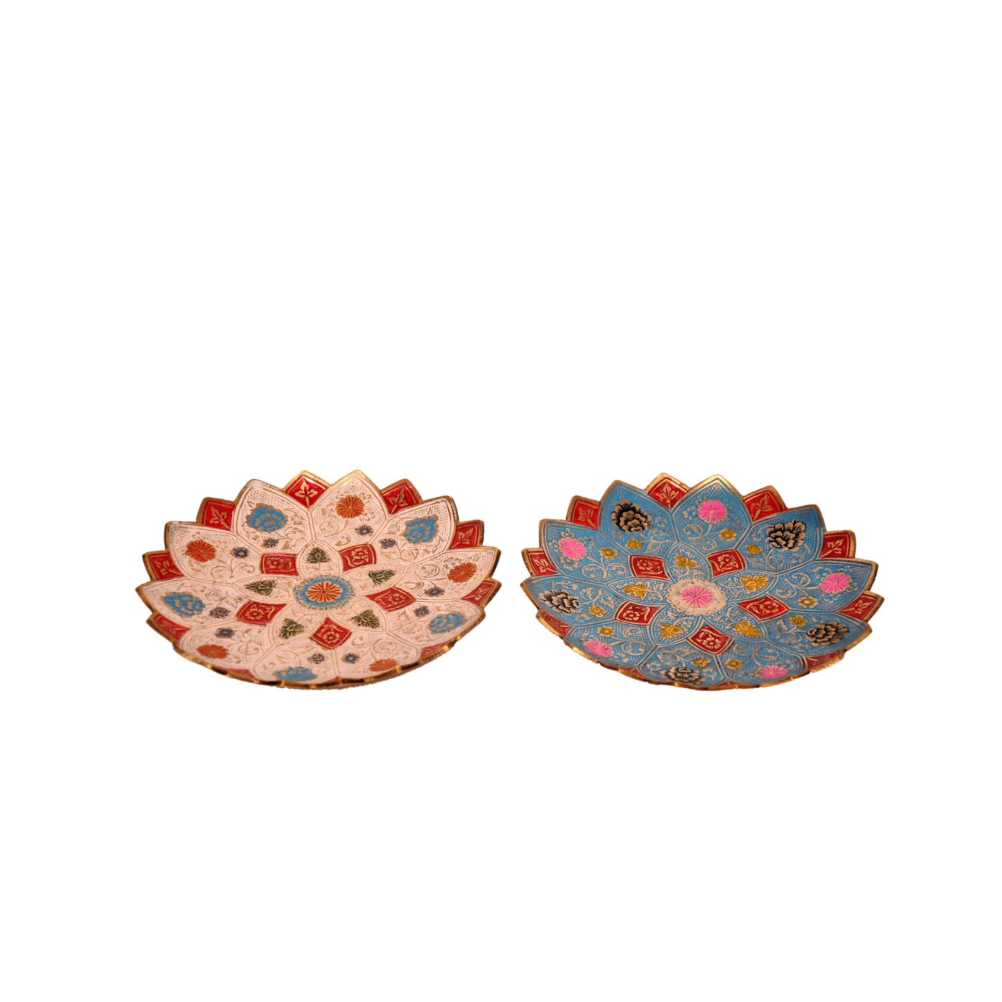 10-Inch Brass-Coloured Serving Plate (price for one piece)