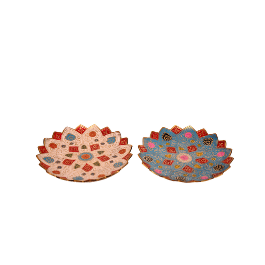 10-Inch Brass-Coloured Serving Plate (price for one piece)