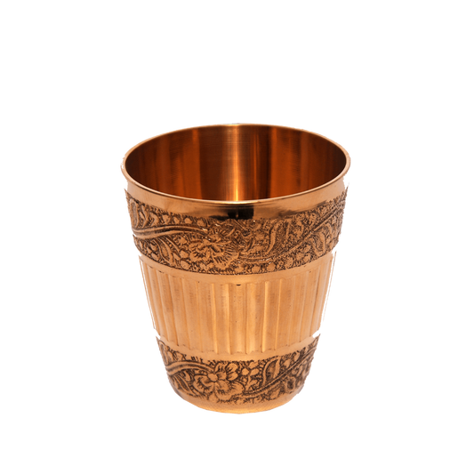 5-Inch Brass Designer Glass