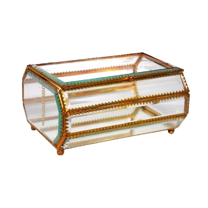 Brass Frame Jewellery Box – 10 Inch x 6.5 Inch