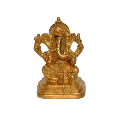 Brass ganesh idol 5 inches high Rs 2500