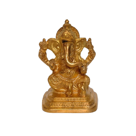 Brass ganesh idol 5 inches high Rs 2500