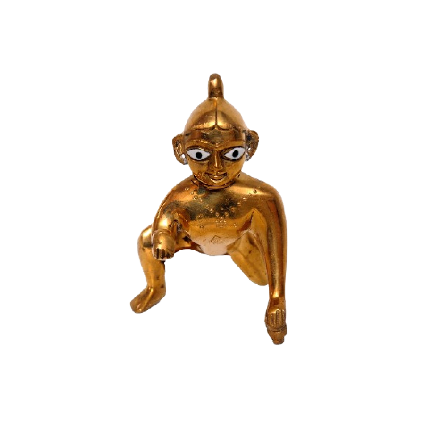 Brass Krishna Idol – 4 Inches High
