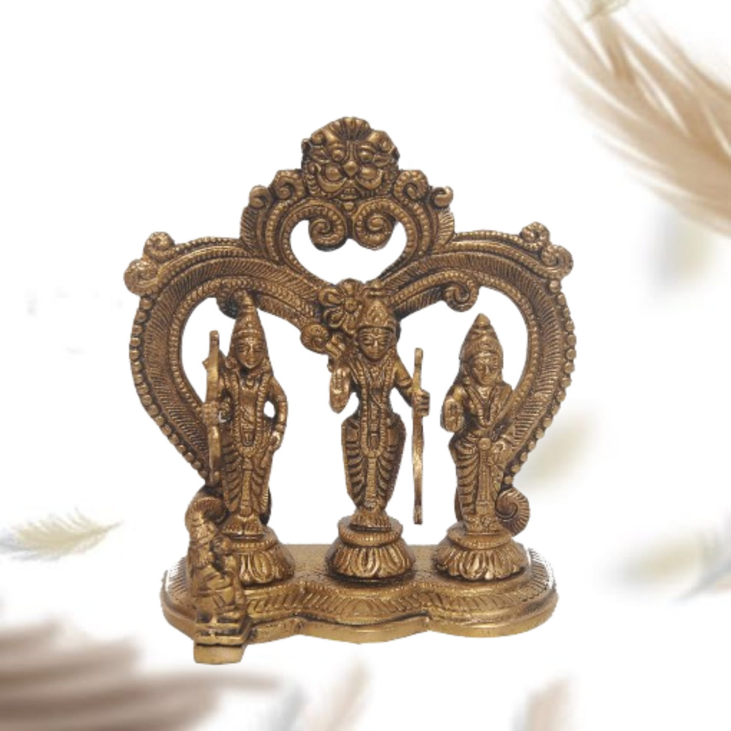 Ram Darbar Brass Idol – 4" x 6"