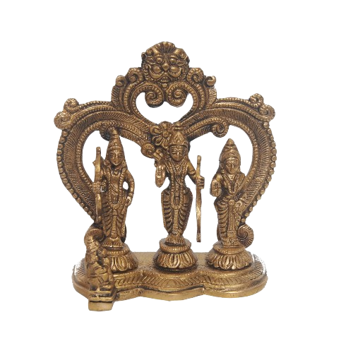 Ram Darbar Brass Idol – 4" x 6"