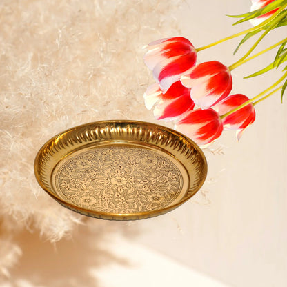6-Inch Handcrafted Brass Plate