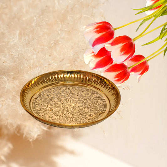 6-Inch Handcrafted Brass Plate