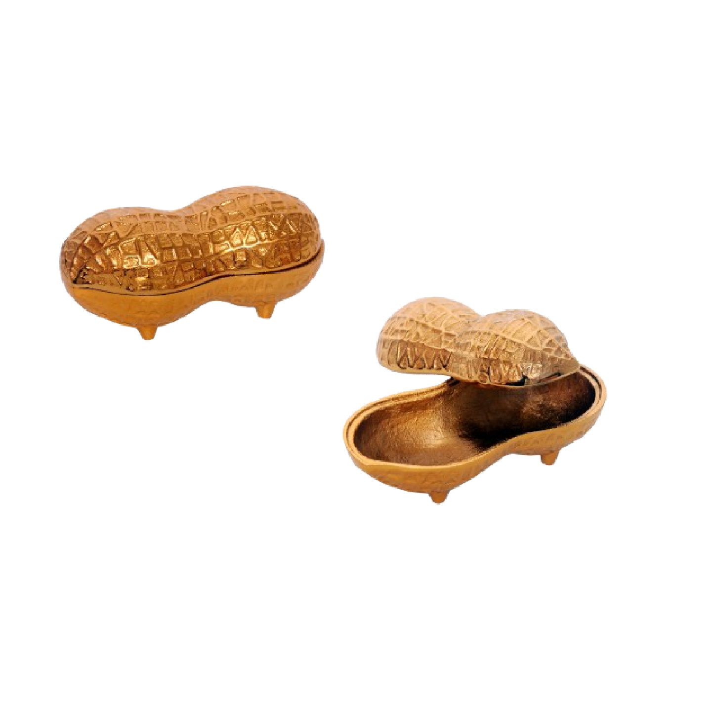 Brass Peanut Shape Serving Bowl – 6 Inches