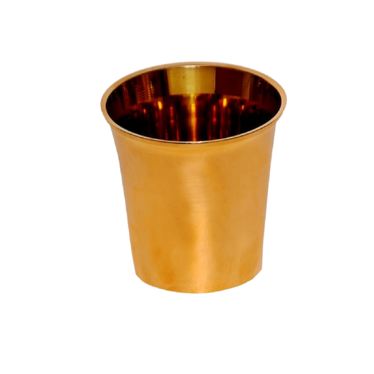 Brass Sleek Glass – 4 Inches