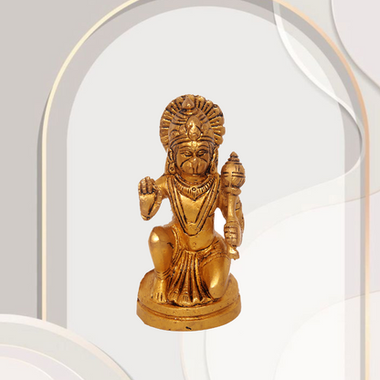 Hanuman Brass Idol – 5 Inches High